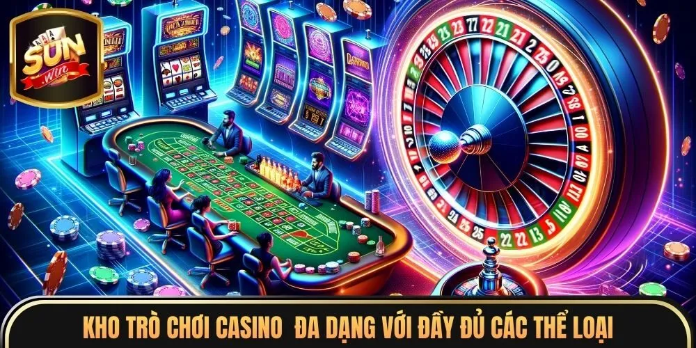Casino Sunwin 4 Kho trò chơi casino đa dạng với đầy đủ các thể loại