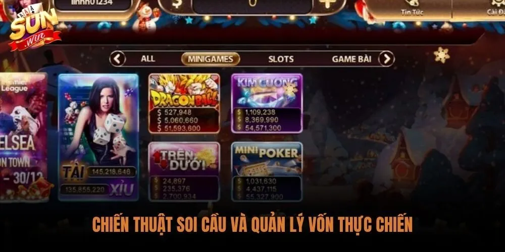 Soi cầu kết hợp phân bổ vốn cách chơi tài xỉu Sunwin luôn thắng dài hạn